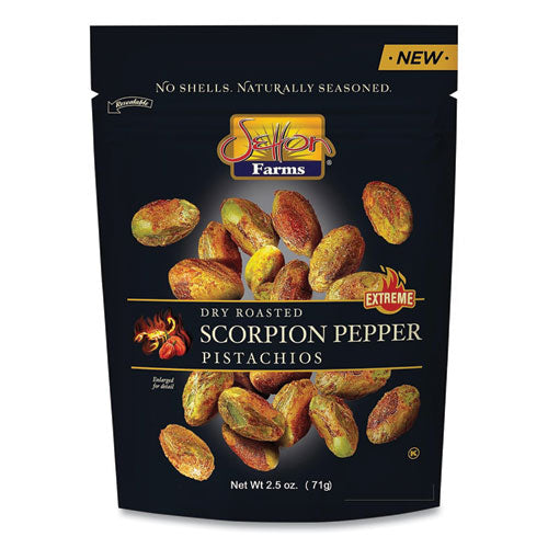Setton Farms Scorpion Pepper Pistachios 2.5 Oz Bag 8/Case