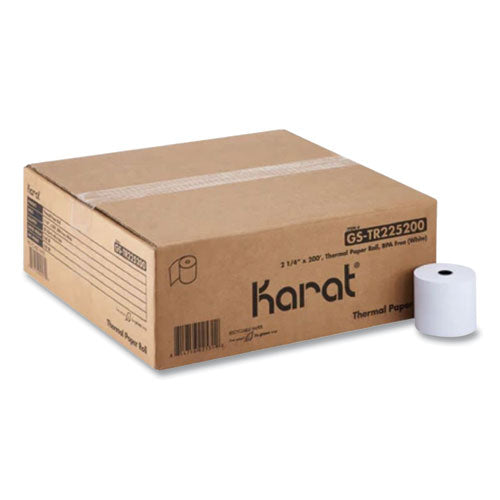 Karat Thermal Paper Rolls 2.25"x200 Ft White 50/Case