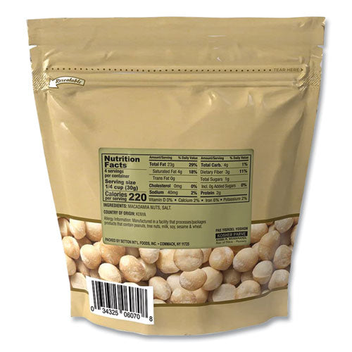 Setton Farms Macadamia Nuts Dry Roasted Salted 4 Oz Bag 12/Case