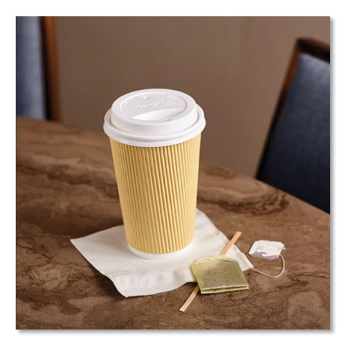 Karat Hot Cup Lids Fits 10 Oz To 24 Oz Paper Hot Cups Sipper Lid White 1000/Case