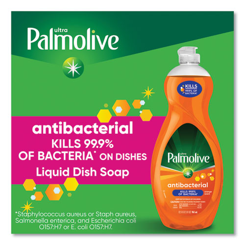 Palmolive Ultra Antibacterial Dishwashing Liquid Orange Scent 32.5 Oz Bottle 9/Case