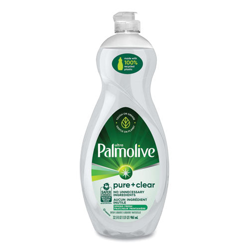 Palmolive Pure + Clear Dishwashing Liquid Unscented 32.5 Oz Bottle 9/Case