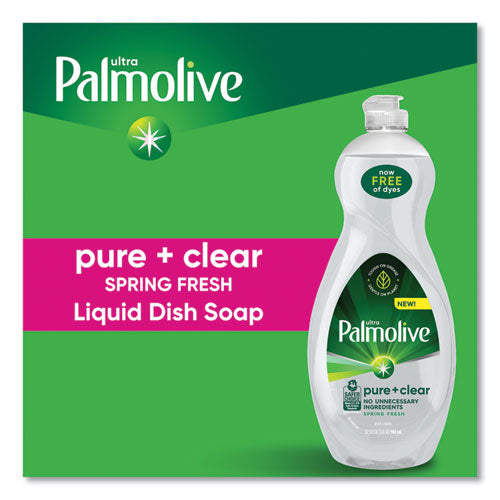 Palmolive Pure + Clear Dishwashing Liquid Unscented 32.5 Oz Bottle 9/Case