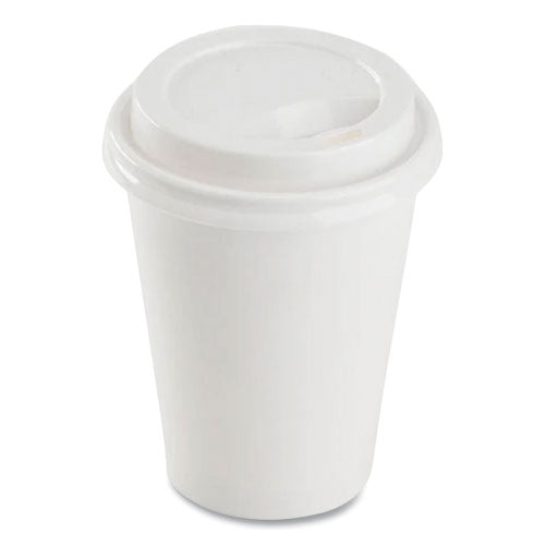 Karat Hot Cup Lids Fits 8 Oz Paper Hot Cups Sipper Lid White 1000/Case
