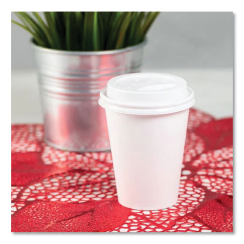 Karat Hot Cup Lids Fits 8 Oz Paper Hot Cups Sipper Lid White 1000/Case