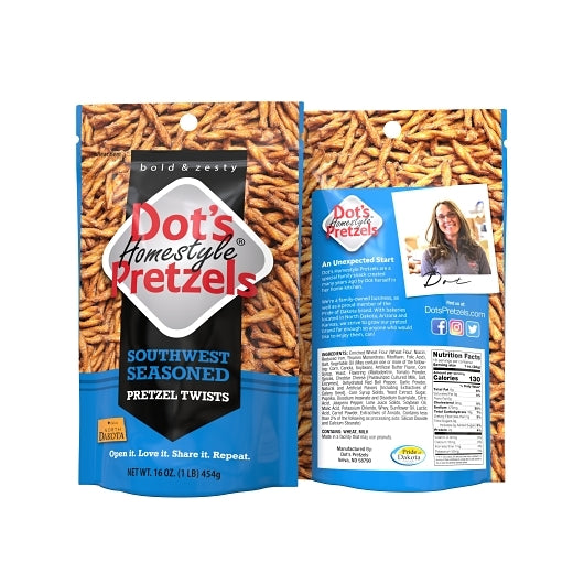 Dot's Pretzels Southwest Seasoned-16 oz. Bag-10/Case