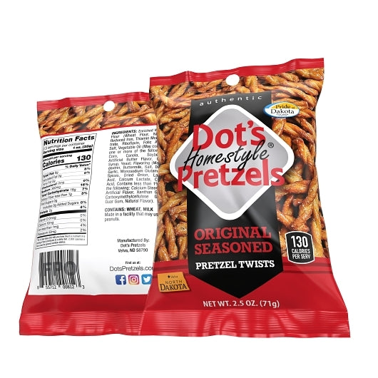 Dot's Pretzels Original-2.5 oz. Bag-12/Case