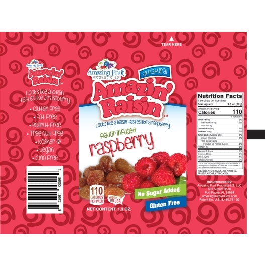 Amazin Raisin Raspberry Infused Raisin-1.3 oz-250/Case