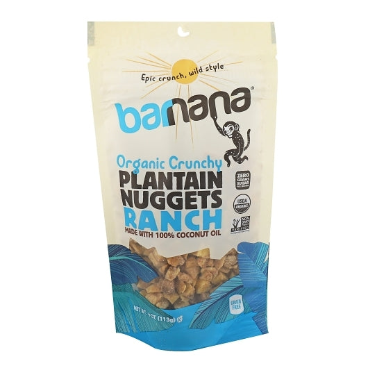Barnana Ranch Plantain Nuggets-4 oz. Bag-6/Case