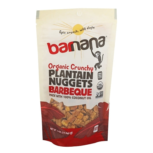 Barnana BBQ Organic Plantain Nuggets-4 oz. Bag-6/Case