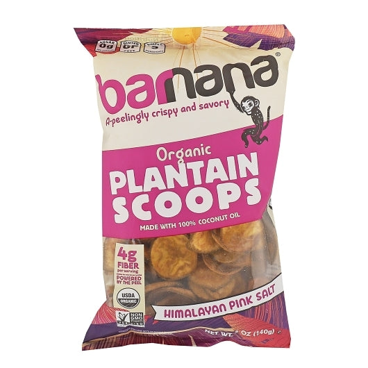 Barnana Organic Pink Salt Plantain Scoops-4.93 oz. Bag-6/Case