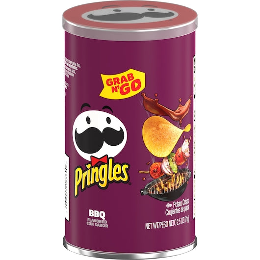 Pringles BBQ Potato Chips-2.5 oz. Can-12/Case