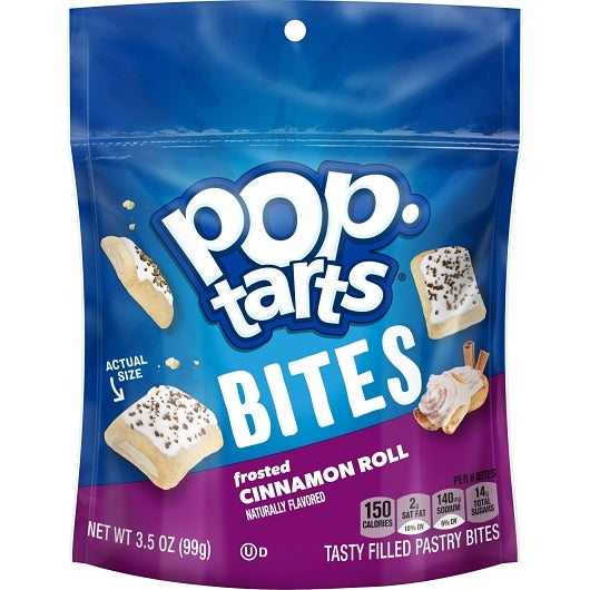 Kellogg's Pop-Tarts Bites Cinnamon Roll-3.5 oz. Peg Bag-6/Case