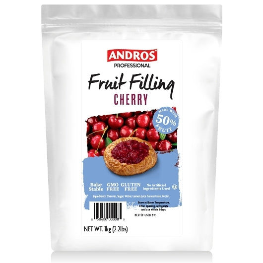 Andros Professional 50% Cherry Fruit Filling-2.2 lb. Bag-6/Case