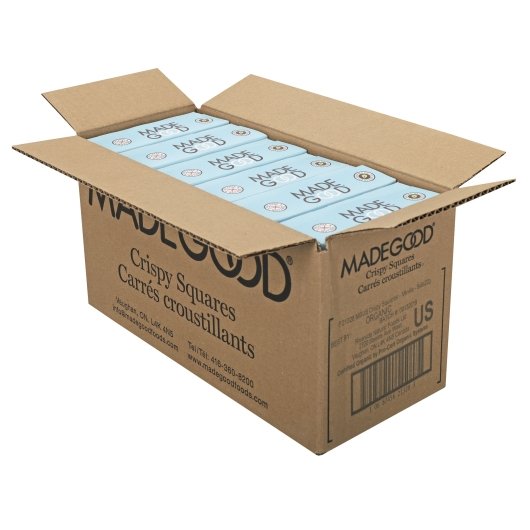 Madegood Vanilla Crispy Squares-0.78 oz. Bar-6 Bars/Box-36/Case