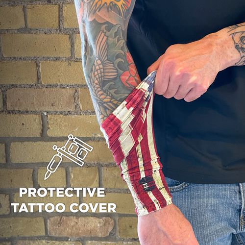 Ergodyne Chill-its 6695 Sun Protection Arm Sleeves Polyester/spandex X-large/2x-large American Flag