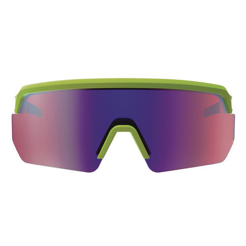 Ergodyne Skullerz Aegir Anti-scratch/anti-fog Safety Glasses Lime Nylon Impact Frame Purple Mirror Lens Ships In 1-3 Bus Days