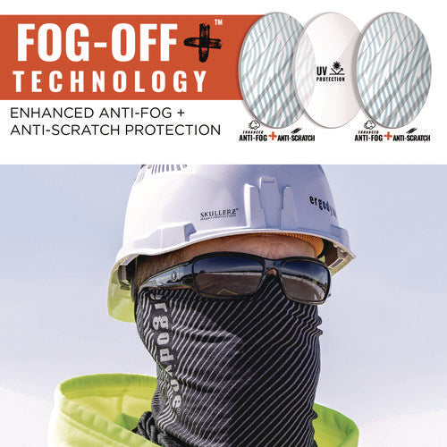 Ergodyne Skullerz Thor Anti-scratch And Enhanced Anti-fog Safety Glasses Black Frame Smoke Polycarbonate Lens Ships In 1-3 Bus Days