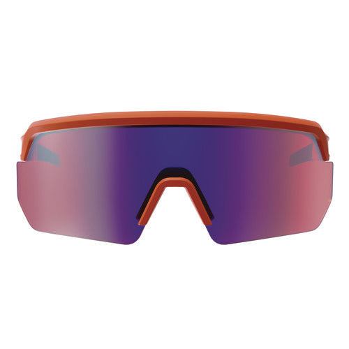 Ergodyne Skullerz Aegir Anti-scratch/anti-fog Safety Glasses Orange Nylon Frame Purple Mirror Lens Ships In 1-3 Bus Days