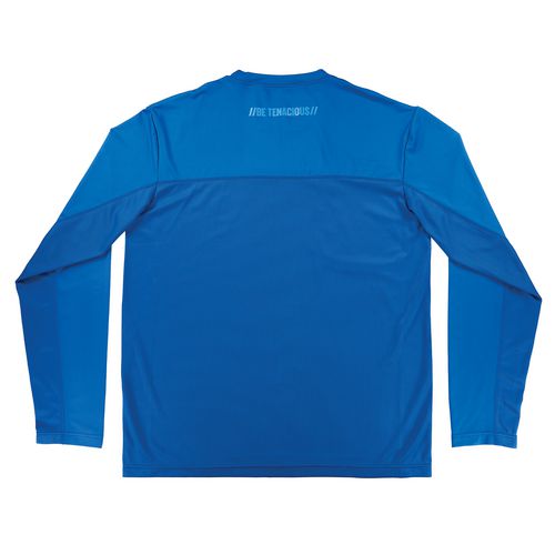 Ergodyne Chill-its 6689 Cooling Long Sleeve Sun Shirt With Uv Protection Large Blue