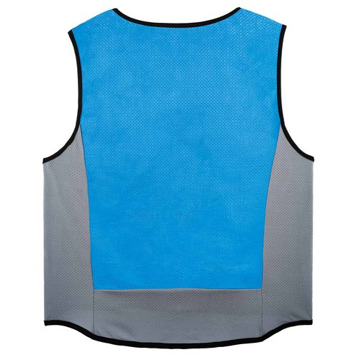 Ergodyne Chill-its 6667 Wet Evaporative Pva Cooling Vest With Zipper Pva 5x-large Blue