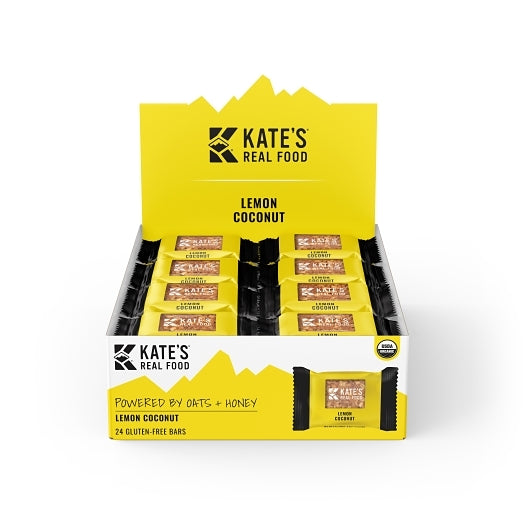 Kate's Real Food Lemon Coconut Mini Oat Bar-1.1 oz.-24/Box-9 Boxes/Case