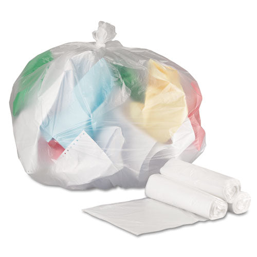 General Supply High-density Can Liners 33 Gal 9 Mic 33"x39" Natural 25 Bags/roll 20 Rolls/Case