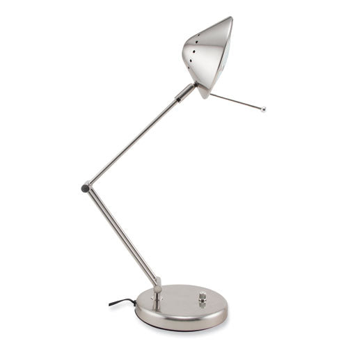 V-Light Halogen Lamp With 3-point Adjustable Arm 15" High Brushed Nickel