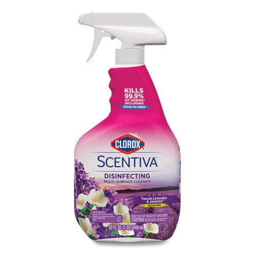 Clorox Scentiva Multi Surface Cleaner Tuscan Lavender And Jasmine 32 Oz Spray Bottle