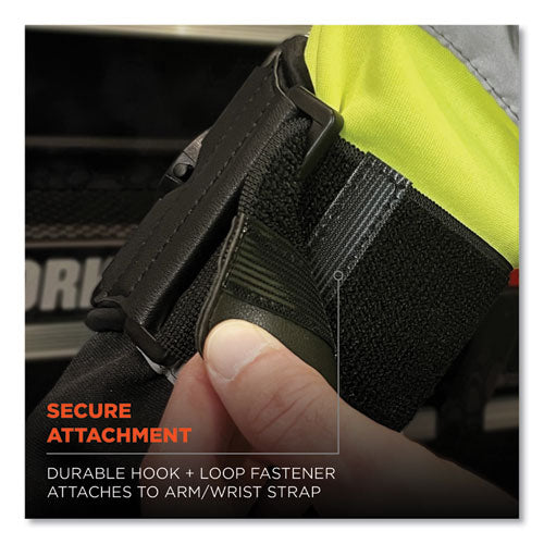 Ergodyne Squids 5546 Scanner Wrist Mount Extender Strap 4x5x0.5 Elastic Black