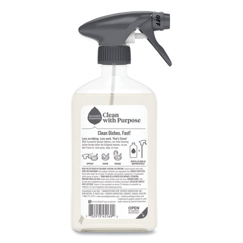 Seventh Generation Foaming Dish Spray Mandarin Orange Scent 16 Oz Bottle 6/Case