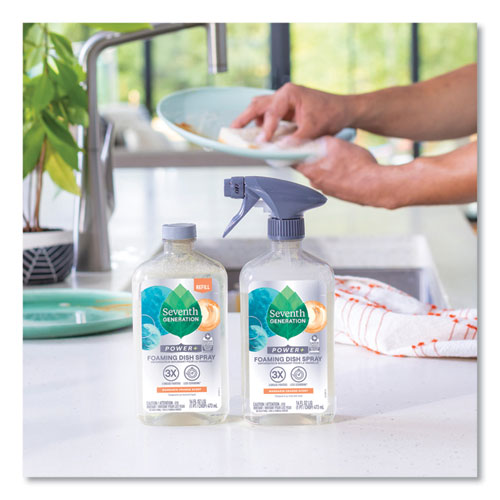 Seventh Generation Foaming Dish Spray Mandarin Orange Scent 16 Oz Bottle 6/Case