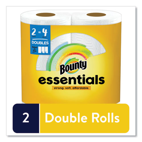 Bounty Essentials Select-a-size Kitchen Roll Paper Towels 2-ply 124 Sheets/roll 6 Rolls/Case
