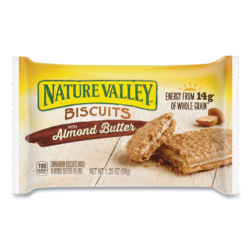 Nature Valley Biscuits Almond Butter 1.35 Oz Pouch 16/box