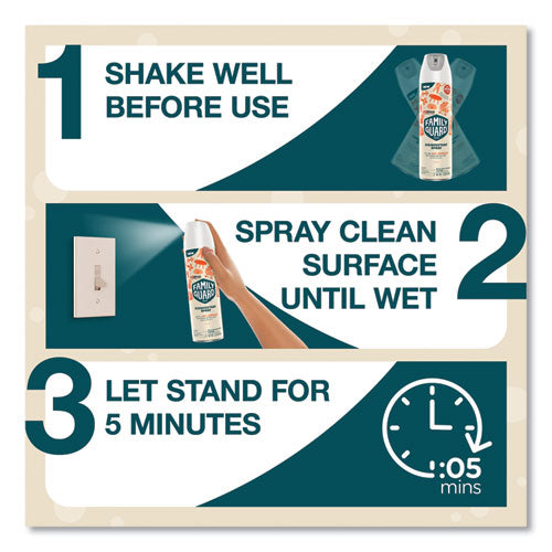 Family Guard™ Disinfectant Spray Citrus Scent 17.5 Oz Aerosol Spray 8/Case