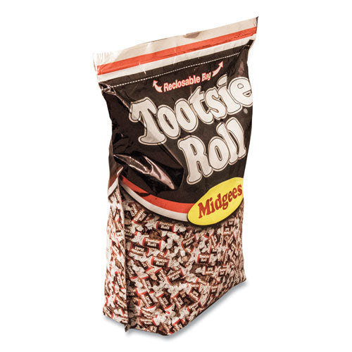 Tootsie Roll Midgees Chocolate 5 Lb Bag MPN# OFXSN884580 – Round