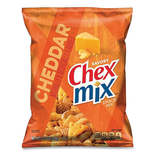 Chex Mix Snacks Cheddar 3.75 Oz Bag 8/Case