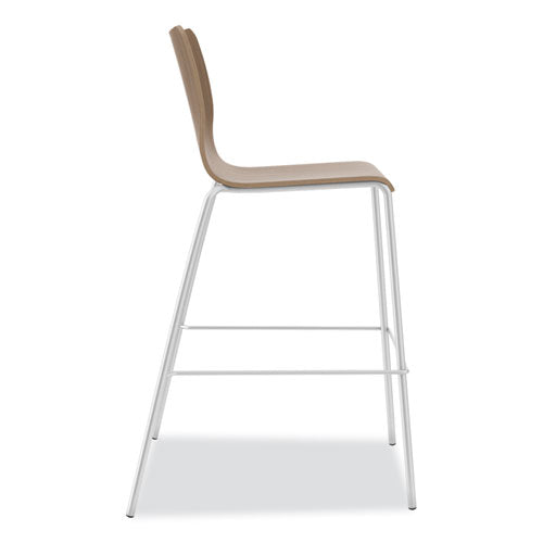 HON Ruck Laminate Task Stool Supports Up To 300 Lb 30" Seat Height Pinnacle Seat/base Silver Frame