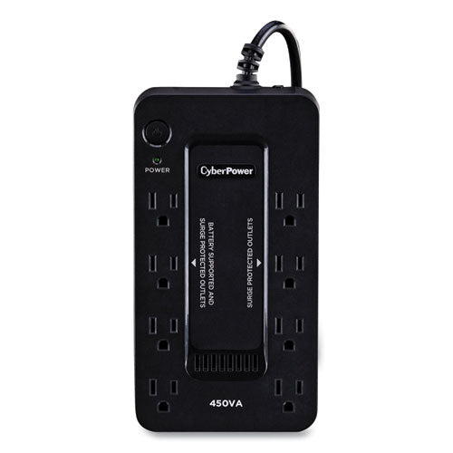 CyberPower Se450g1 Ups Battery Backup 8 Outlets 450 Va 890 J