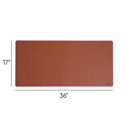 Smead™ Vegan Leather Desk Pads 36"x17" Brown