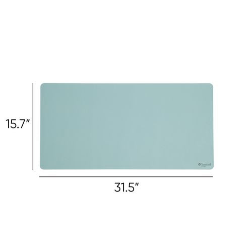 Smead™ Vegan Leather Desk Pads 31.5"x15.7" Light Blue