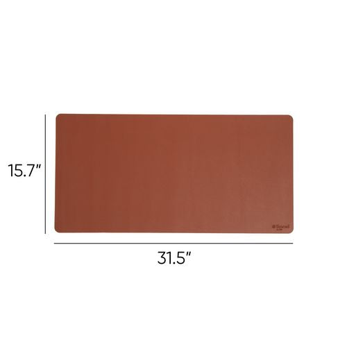 Smead™ Vegan Leather Desk Pads 31.5"x15.7" Brown