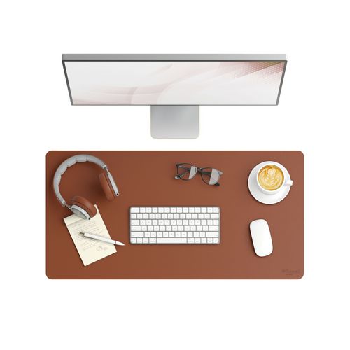 Smead™ Vegan Leather Desk Pads 31.5"x15.7" Brown