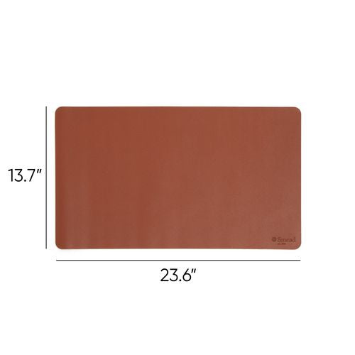 Smead™ Vegan Leather Desk Pads 23.6"x13.7" Brown