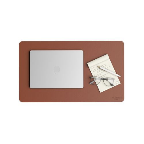 Smead™ Vegan Leather Desk Pads 23.6"x13.7" Brown