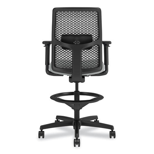 HON Ignition 2.0 Reactiv Low-back Task Stool 22.88" To 31.75" Seat Height Flint Seat Charcoal Back Black Base