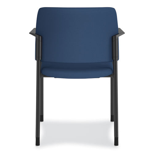 HON Accommodate Series Guest Chair With Arms Vinyl Upholstery 23.5"x22.25"x32" Elysian Seat/back Charblack Legs 2/Case