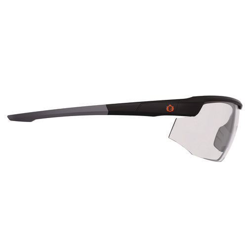 Ergodyne Skullerz Skoll Anti-scratch/anti-fog Safety Glasses Matte Black Nylon Frame Clear Polycarb Lens Ships In 1-3 Bus Days