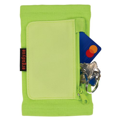 Ergodyne Squids 3388 Wrist Id/badge Holder Vertical Lime 3.5x5.5 Holder 2.75x3.75 Insert