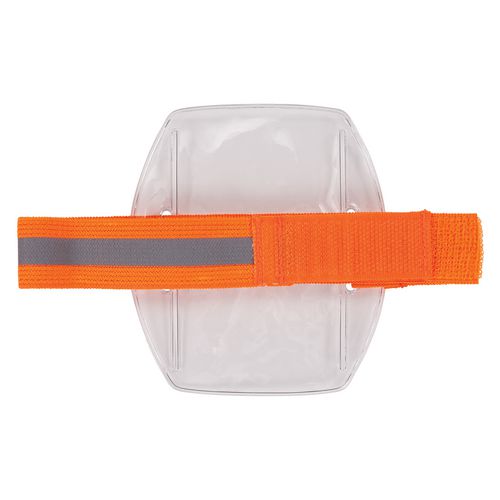 Ergodyne Squids 3386 Arm Band Id/badge Holder Vertical Hi-vis Orange 3.75x4.25 For 2.5x4 Insert 10/pack Ships In 1-3 Bus Days